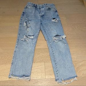 Zara Ripped Blue Jeans
